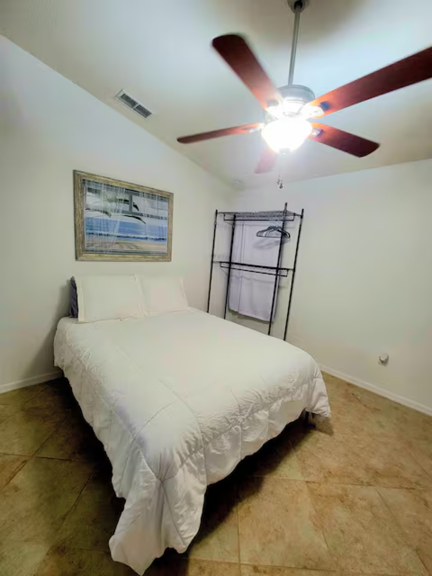 Bedroom with queen bed