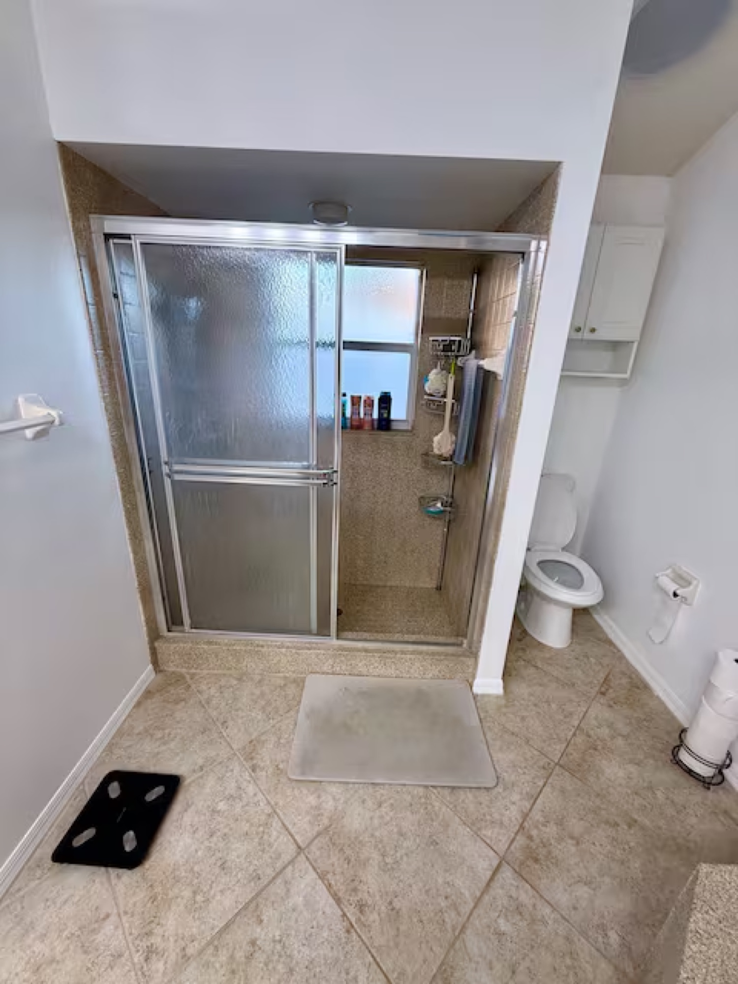 Walk-in glass shower